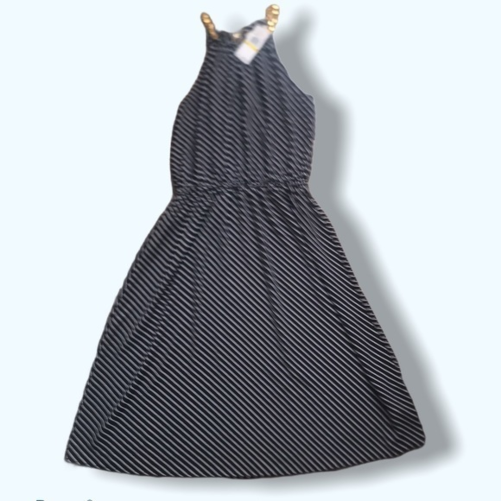 Michael Kors Black/White Chain Dress‎ M NWT